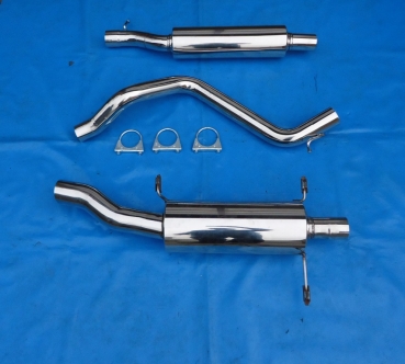 Edelstahl Auspuffanlage VW Golf 1 Cabrio GM S-76