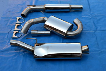 3 Zoll (76mm) Edelstahl Anlage VW Golf 3  S-76 Friedrich Motorsport