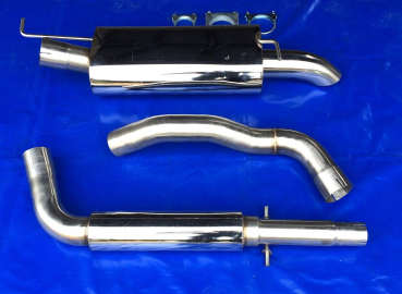 Edelstahl Auspuffanlage VW Golf 4 Variant 3 Zoll (76 mm) Diesellook Friedrich Motorsport