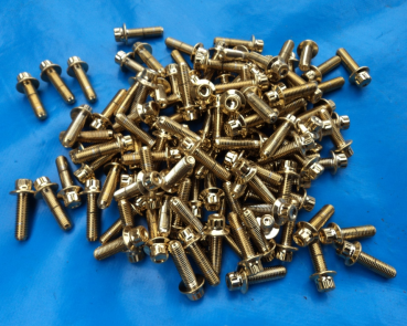 Preview: M7x24 Goldschrauben für BBS RM und OZ 2 teilige Felgen