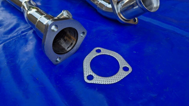 Edelstahl Fächerkrümmer 8v 1.8 mit Katrohr 55 mm