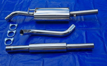 Edelstahl Auspuffanlage VW Golf 2 mit VSD 1x60