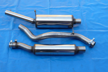 Edelstahl Auspuffanlage in 55mm mit 1x60