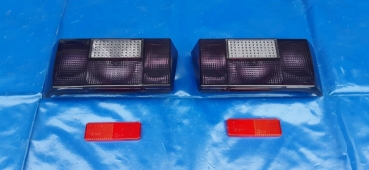 schwarze Rückleuchten  (kurze Version) mit E-Nummer