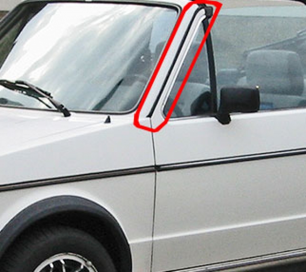 GM-Car-Solution - VW Golf 1 Cabrio Verkleidung A-Säule Zierleiste  Zierleisten schwarz links rechts