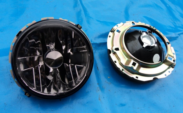 Scheinwerfer Klarglas Black Magic ohne Kreuz VW Golf 1