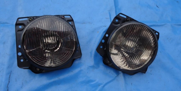 Scheinwerfer Streuscheibe VW Jetta 2 dunkel schwarz ohne Fadenkreuz