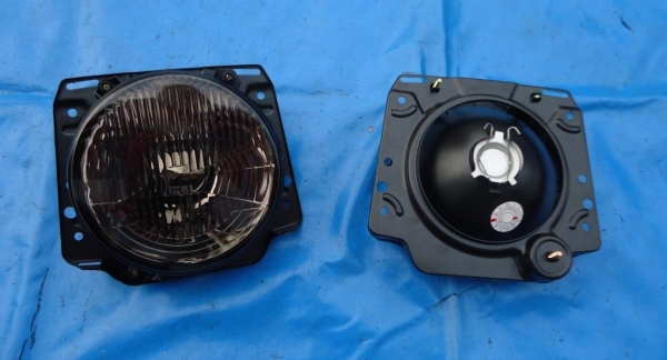 Scheinwerfer Streuscheibe VW Jetta 2 dunkel schwarz ohne Fadenkreuz