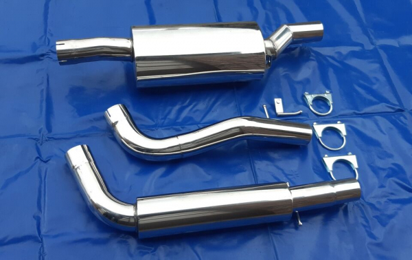 Edelstahl Auspuffanlage Audi TT 8N 3 Zoll 76 mm