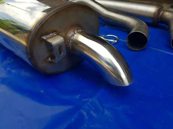 Edelstahl Auspuffanlage von Novus im Diesellook 1x60