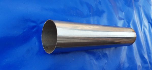 Endrohr Edelstahl poliert 1x63 ca 27 cm lang