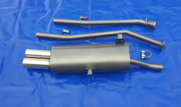 Endschalldämpfer BMW E30 315-318i  2x76 gerade u gebörtelt
