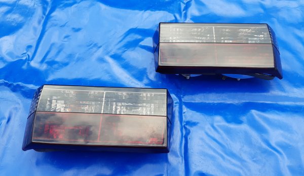 Rückleuchten KLarglas Schwarz/rot (kurz)