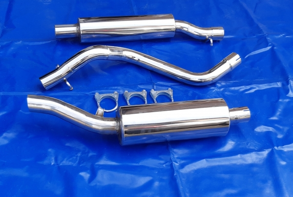 Edelstahl Auspuffanlage VW Scirocco 1 (53) mit VSD S-Rohr 60