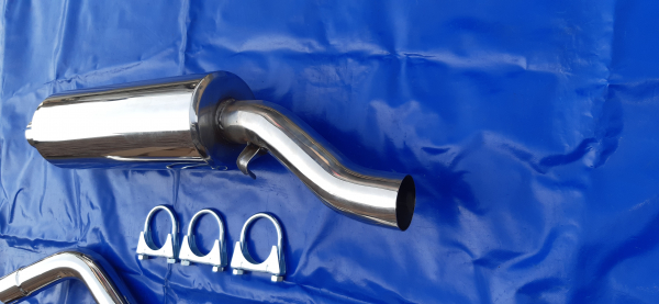 Edelstahl Auspuffanlage VW Scirocco 1 (53) mit VSD S-Rohr 60