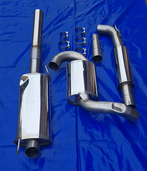 3 Zoll-Anlage VW Golf 3 Variant 1x76 mit Gutachten von Friedrich Motorsport