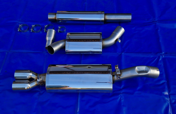 3 Zoll (76mm) VW Golf 2 Endrohr 2x80 Friedrich Motorsport