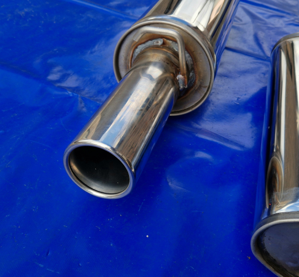 Edelstahl Auspuffanlage Opel Kadett C mit EG-Nummer 1x70 gebörtelt