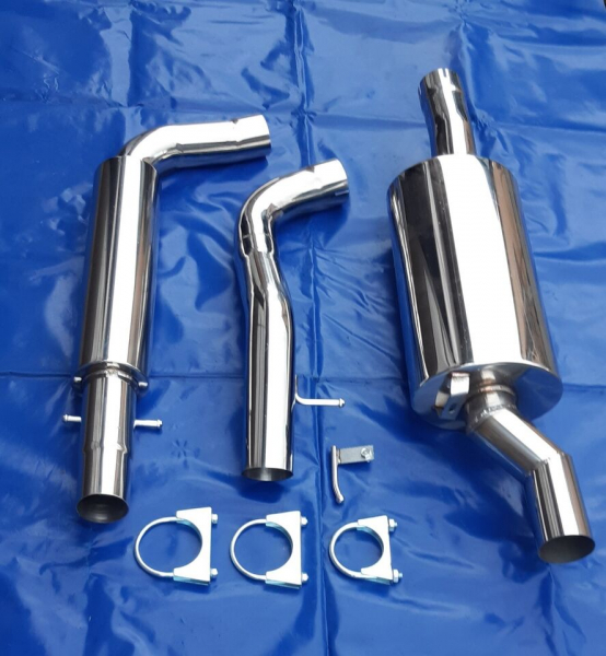 Edelstahl Auspuffanlage Audi TT 8N 3 Zoll 76 mm
