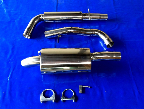 Edelstahl Auspuffanlage VW Beetle und Cabrio Diesellook GM