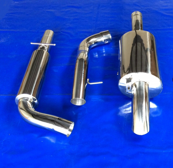 Edelstahl Auspuffanlage VW Beetle und Cabrio Diesellook GM