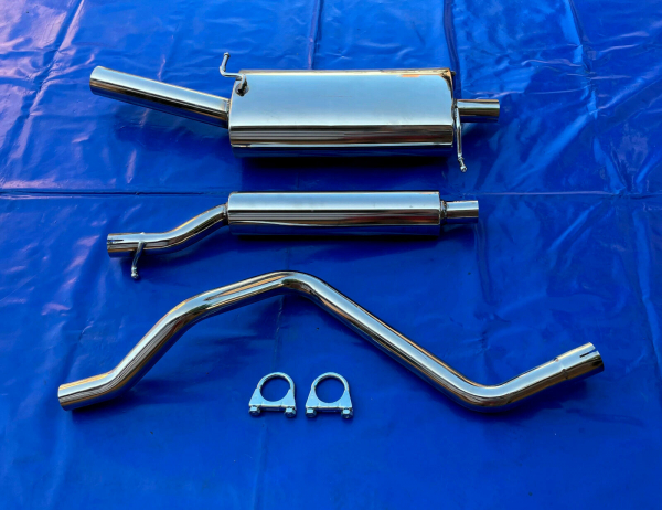Edelstahl Auspuffanlage VW Golf 1 Cabrio Race 1x60 mit VSD