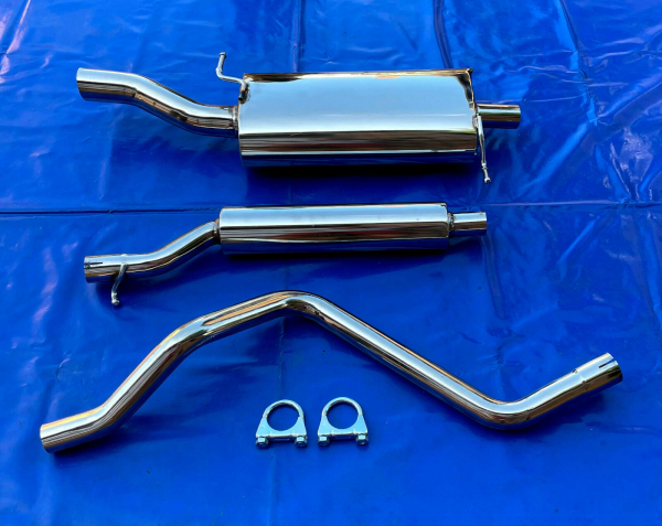 Edelstahl Auspuffanlage VW Golf 1 Cabrio Race S-60 mit VSD