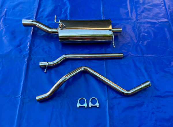 Edelstahl Auspuffanlage VW Golf 1 Cabrio Race S-60