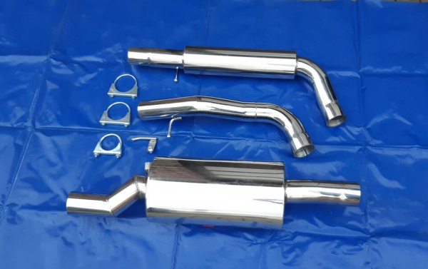 Edelstahl Auspuffanlage Audi TT 8N 3 Zoll 76 mm