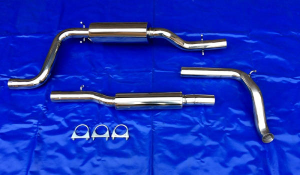 Edelstahl Auspuffanlage VW Caddy 1 14D Gr A 63,5 er
