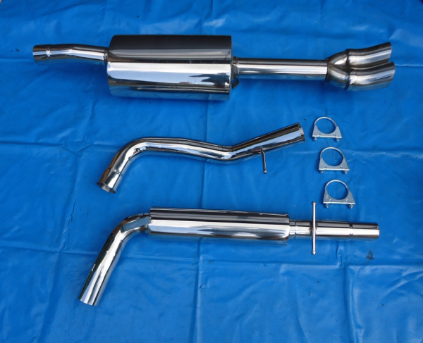 3 Zoll -Anlage (76 mm) VW Golf 4 Variant  2x76 DTM