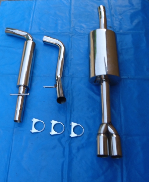 3 Zoll -Anlage (76 mm) VW Golf 4 Variant  2x76 gerade