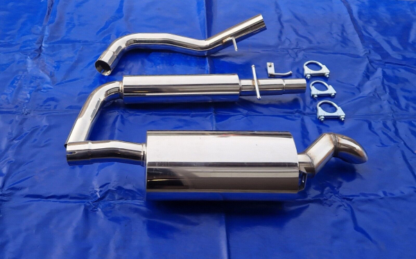 3 Zoll Edelstahl Auspuffanlage Audi TT im Diesellook