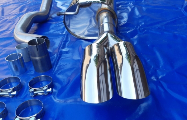 Sportendschalldämpfer VW Golf 4 Variant Diesellook 2x70 Edelstahl FM