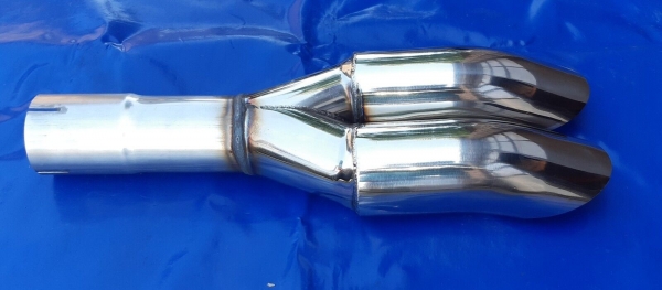 Sportendschalldämpfer VW Golf 4 Variant Diesellook 2x70 Edelstahl FM