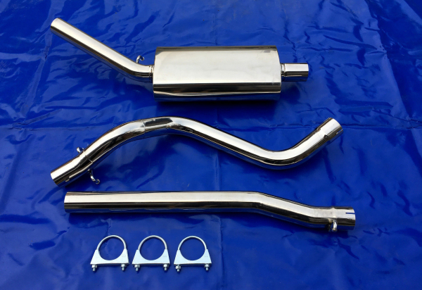 Edelstahl Auspuffanlage VW Scirocco 1 (53) mit VR 1x60 FK