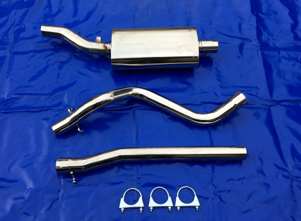 Edelstahl Auspuffanlage VW Scirocco 1 (53) mit VR S-60 FK