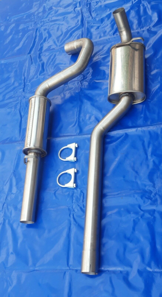 Edelstahl Auspuffanlage Ford Escort MK1 u MK2 1.1/1.3 Gt/1.6 (2.0*) Gruppe A 63