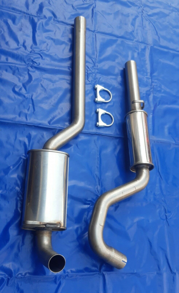 Edelstahl Auspuffanlage Ford Escort MK1 u MK2 1.1/1.3 Gt/1.6 (2.0*) Gruppe A 63