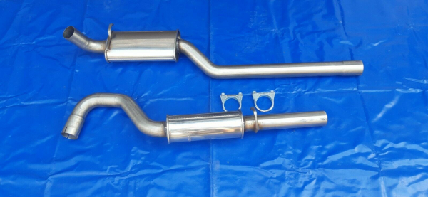 Edelstahl Auspuffanlage Ford Escort MK1 u MK2 1.1/1.3 Gt/1.6 (2.0*) Gruppe A 63