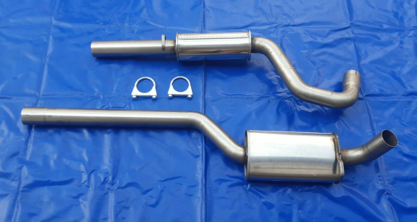 Edelstahl Auspuffanlage Ford Escort MK1 u MK2 1.1/1.3 Gt/1.6 (2.0*) Gruppe A 63