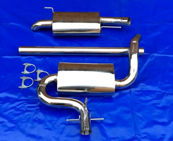 Edelstahl Auspuffanlage VW Golf 3 Diesellook 1x60 GM