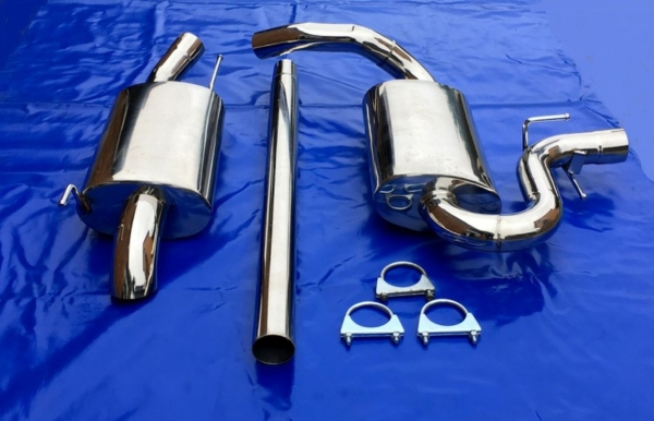Edelstahl Auspuffanlage VW Golf 3 Diesellook 1x76 GM