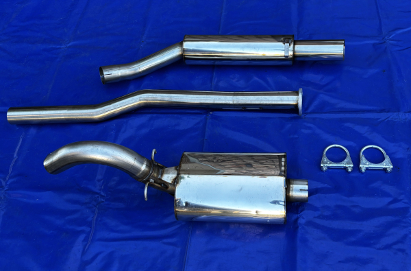 Edelstahl Auspuffanlage Opel Kadett C mit TÜV 1x76