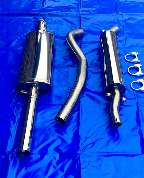 Edelstahlauspuffanlage Gruppe A Opel Ascona C Stufenheck 1x60