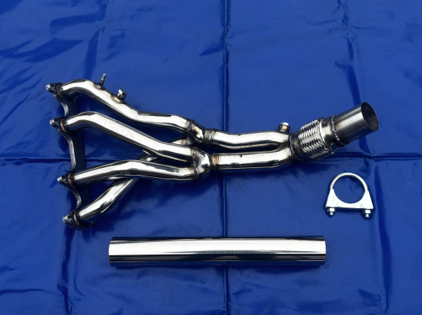 Fächerkrümmer VW Golf 2 3 Vento Passat 35 i Corrado 8V mit TÜV +Flexrohr +Katrohr in 55mm