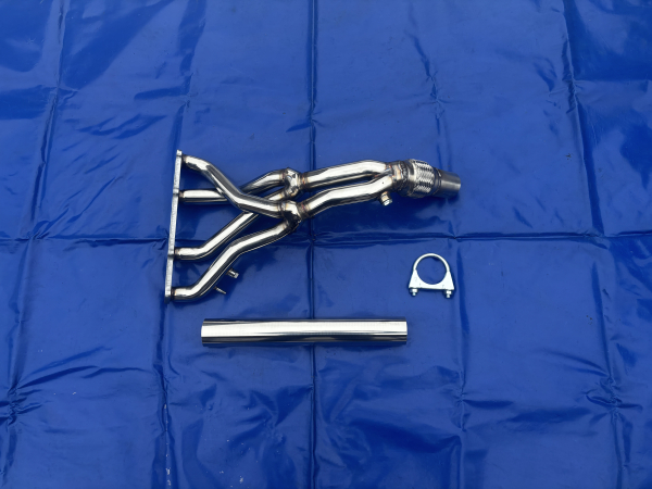 Fächerkrümmer VW Golf 2 3 Vento Passat 35 i Corrado 8V mit TÜV +Flexrohr +Katrohr in 55mm