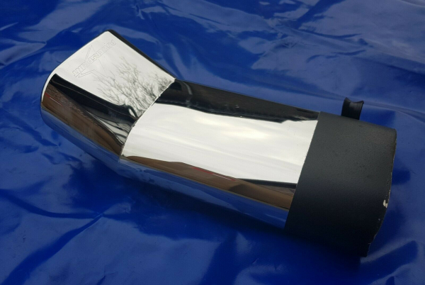 Endrohr Powersprint 75x145 DTM gebörtelt+Halter