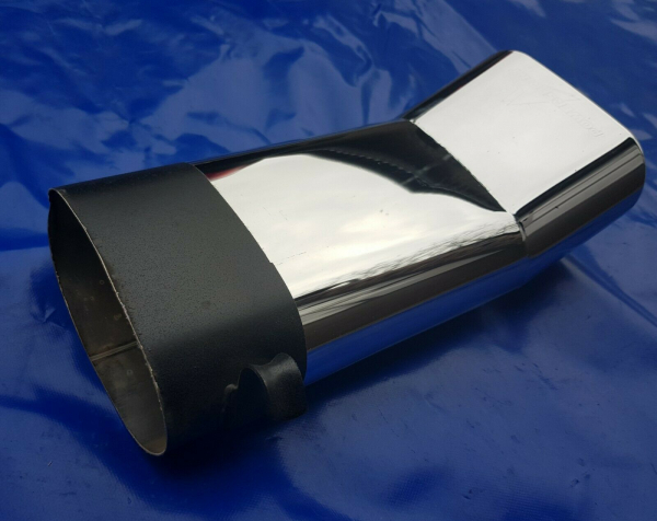 Endrohr Powersprint 75x145 DTM gebörtelt+Halter