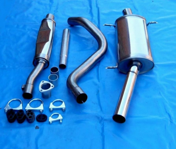 Edelstahl Auspuffanlage VW Scirocco 1 (53) 1x76 scharf